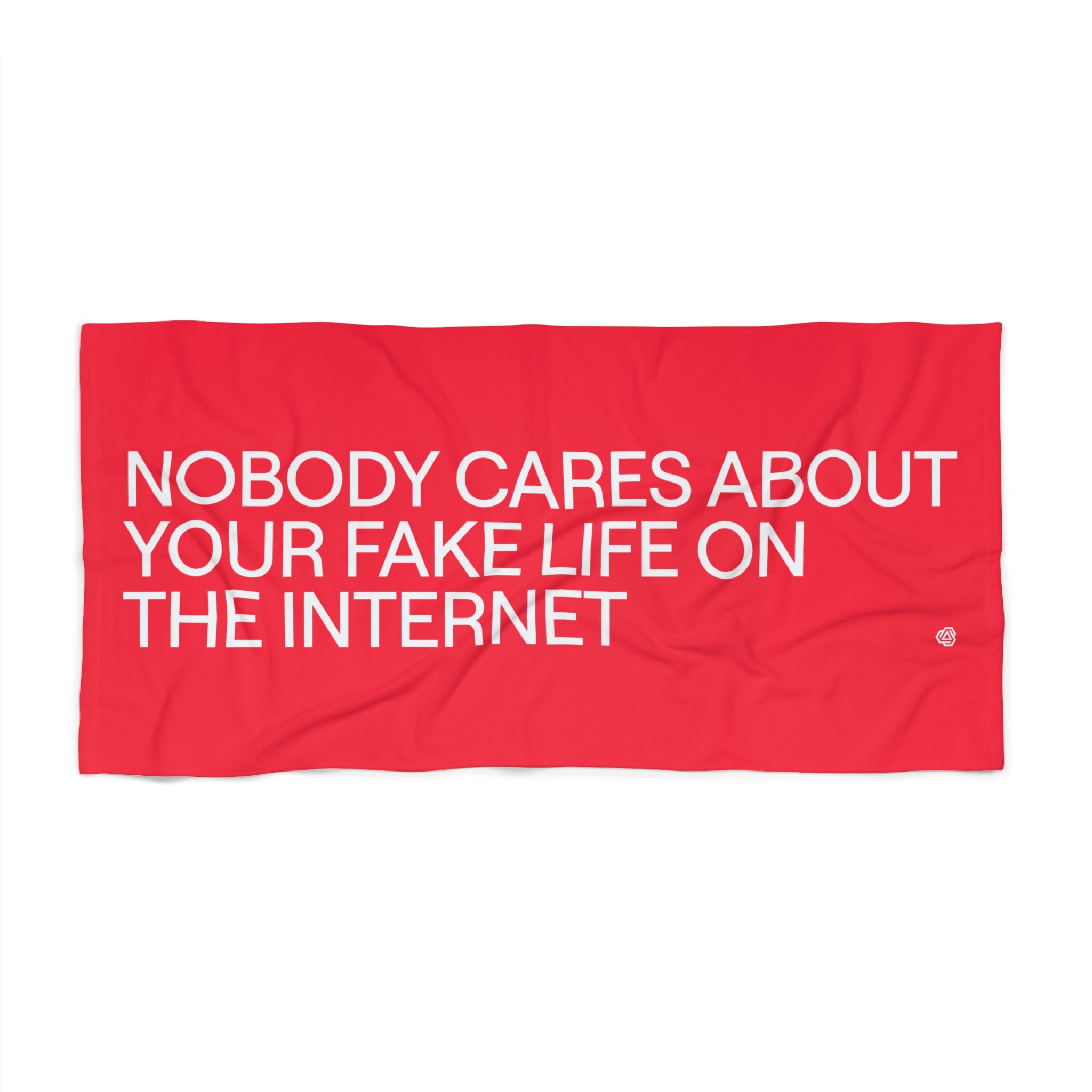Nobody Cares beach towel