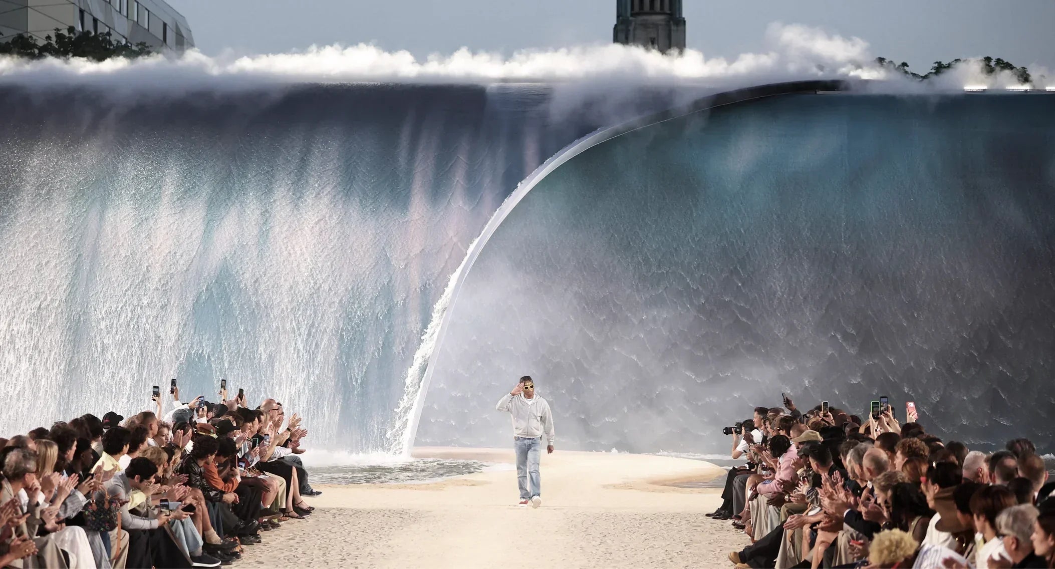 Pharrell Put a 30-Foot Wave in Paris. Look Who He Called.