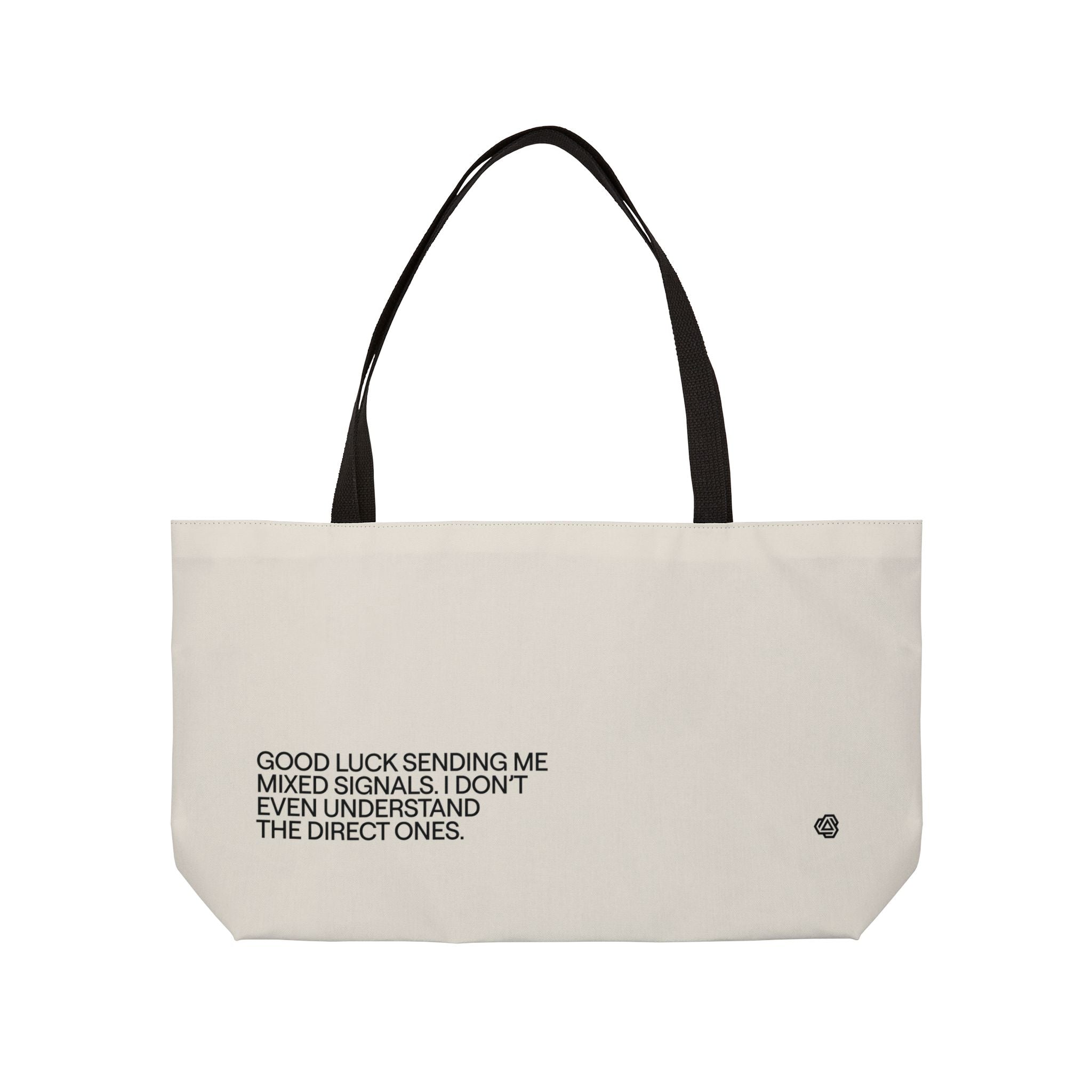Mixed Signals beach bag
