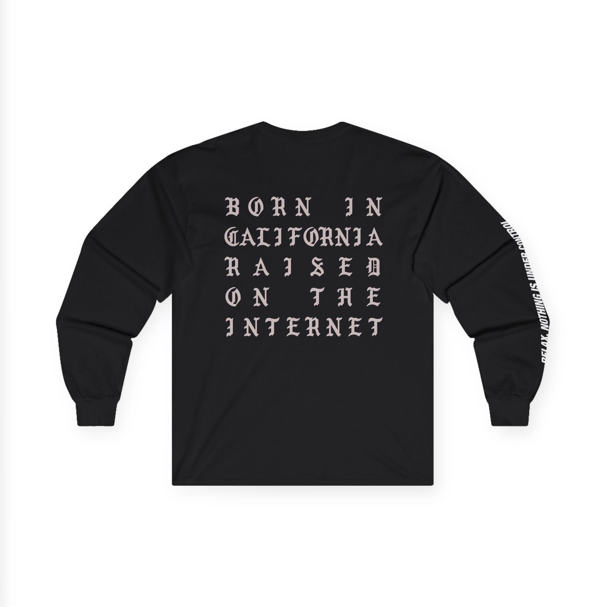 Relax Pop-Up Born in California Unisex Long Sleeve T-shirt